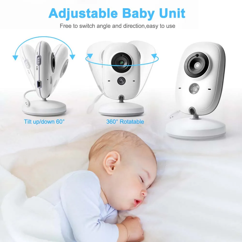 Video-Babyfon mit Nachtsichtfunktion 3,5-Zoll – Bild 5