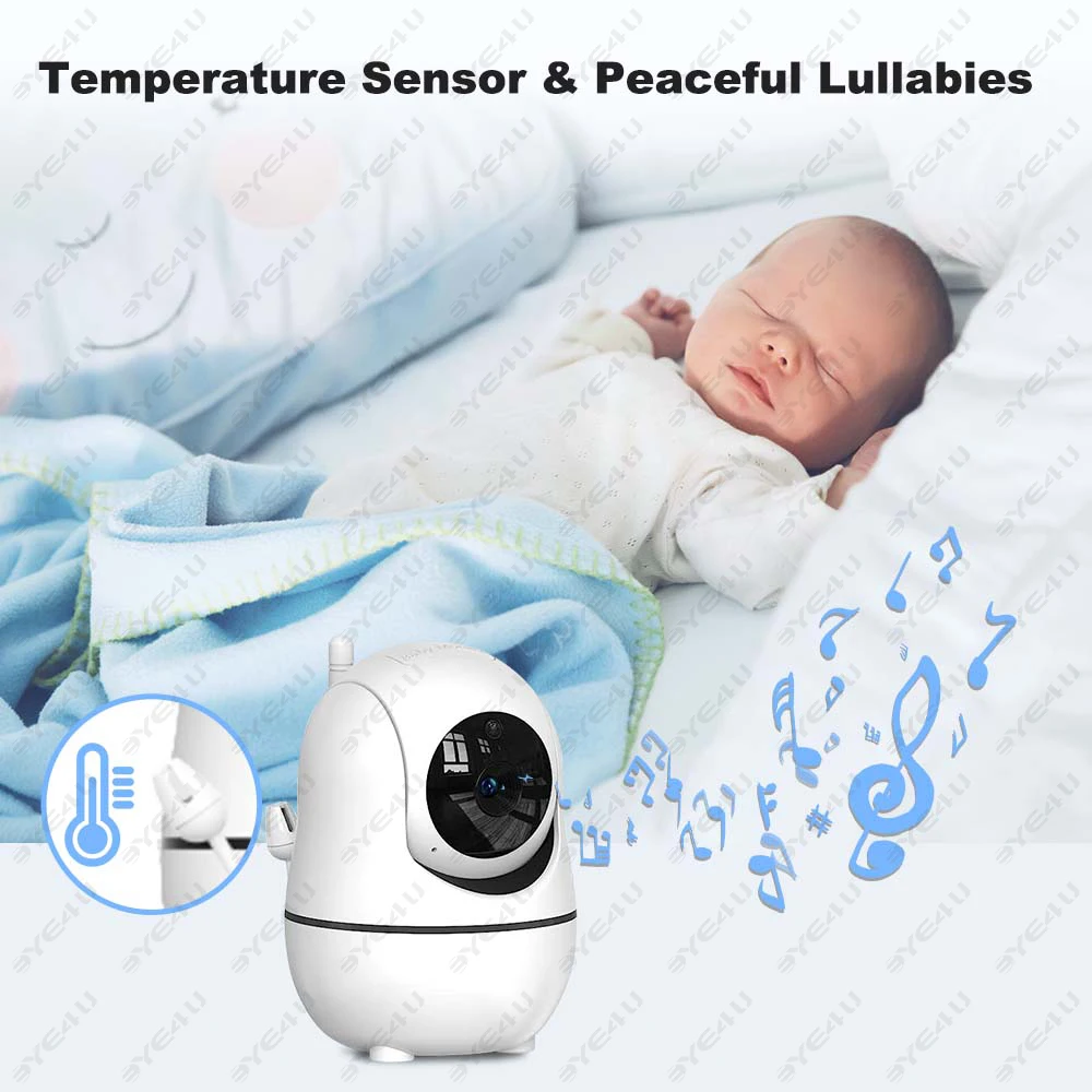 5-Zoll Video-Babyphone mit PTZ-Zoom-Kamera – Bild 5