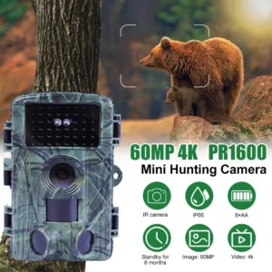 Outdoor-WLAN-Wildkamera mit 60 MP & 4K-Auflösung