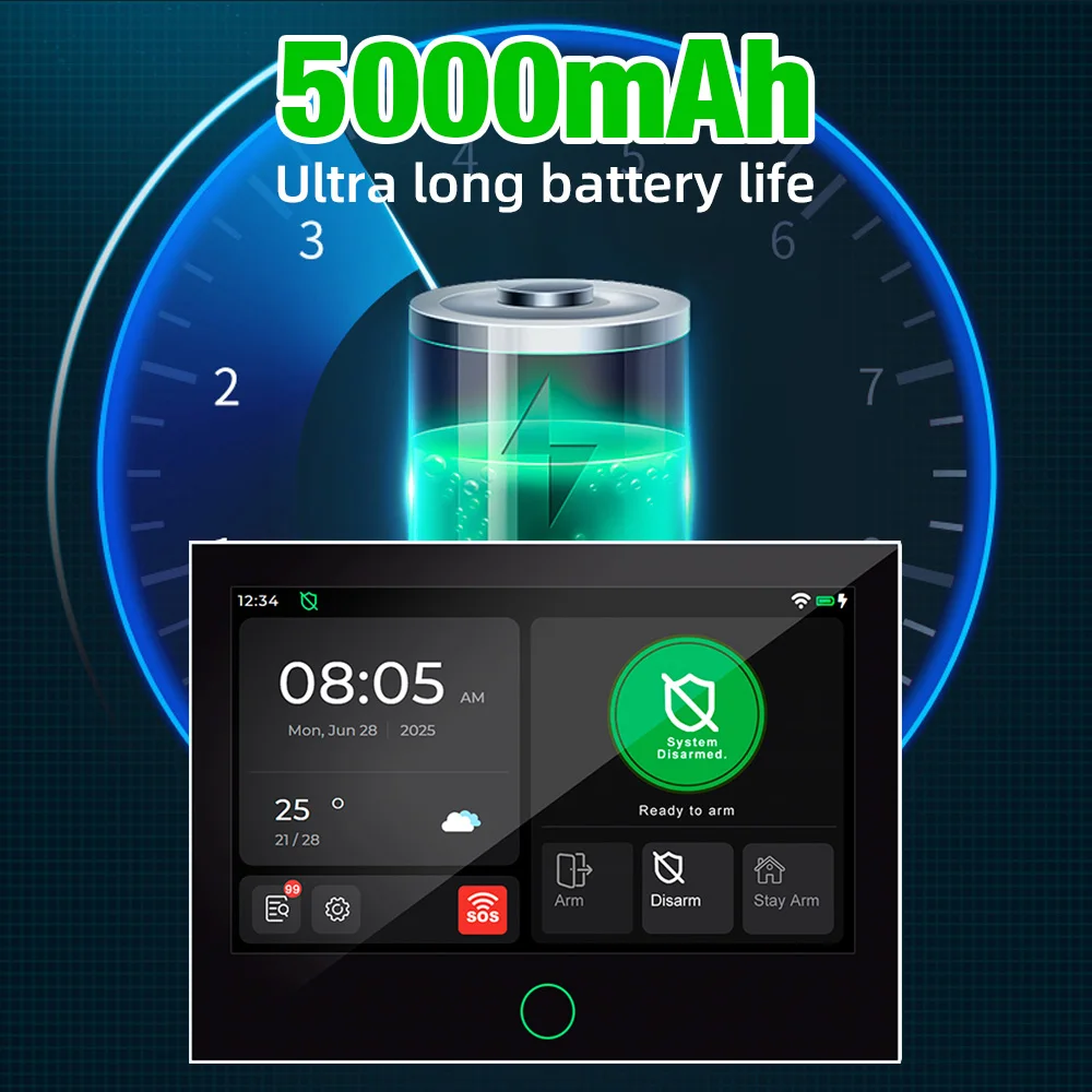 Alarmanlage-4G mit 7-Zoll-Touchscreen – Bild 5