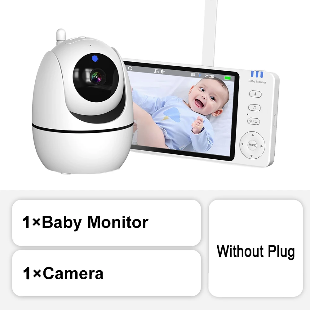 5-Zoll Video-Babyphone mit PTZ-Zoom-Kamera – Bild 8