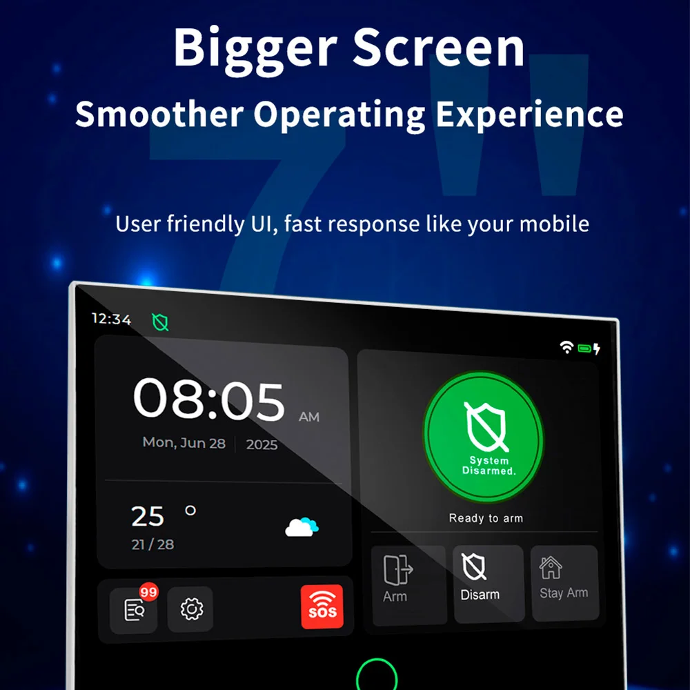 Alarmanlage-4G mit 7-Zoll-Touchscreen – Bild 4
