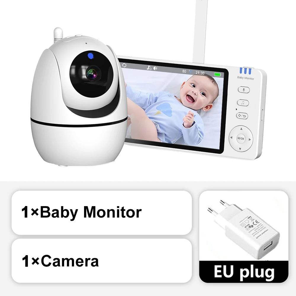 5-Zoll Video-Babyphone mit PTZ-Zoom-Kamera – Bild 7