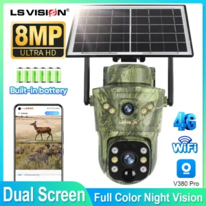Dual-Screen-4G-Solar-Wildkamera mit WLAN