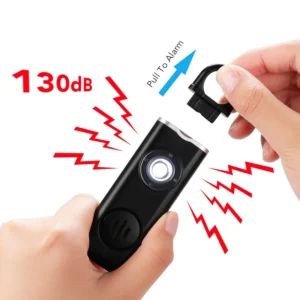 Notfallalarm mit Taschenlampe & 130 dB Lautstärke